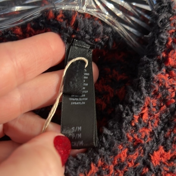 NWT SKIMS Cozy Knit Unisex Lounge Set - Brick Buffalo Check Oversized SET S/M - Picture 7 of 15